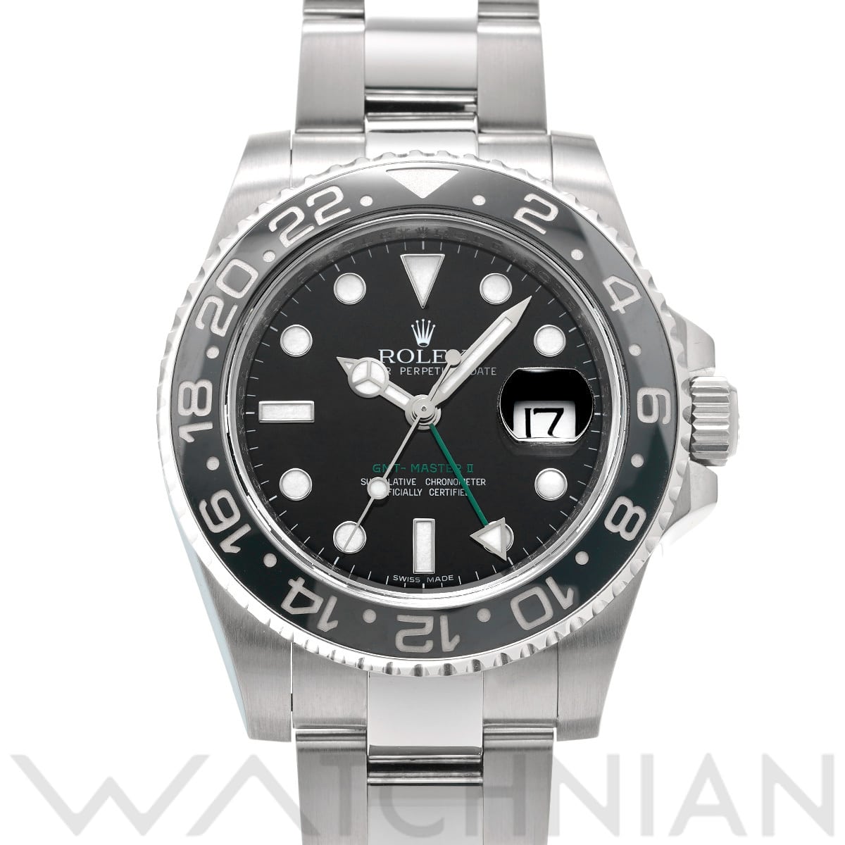 ロレックス GMTマスターII 116710LN ブラック メンズ 時計 【中古】【wristwatch】