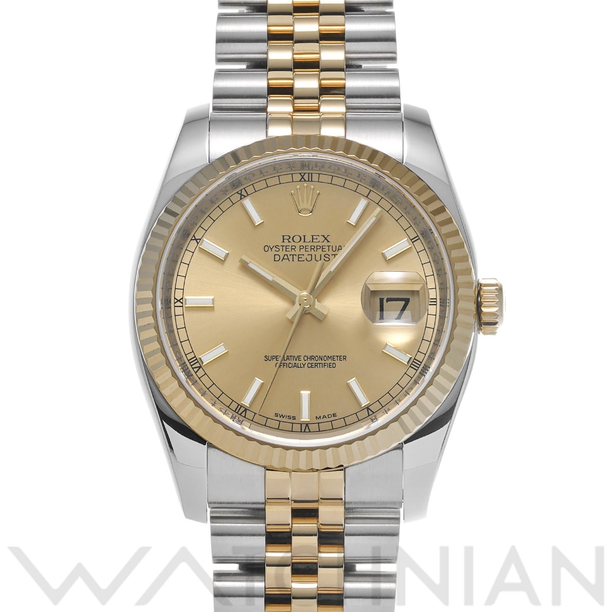 ロレックス デイトジャスト 36 116233 シャンパン メンズ 時計 【中古】【wristwatch】