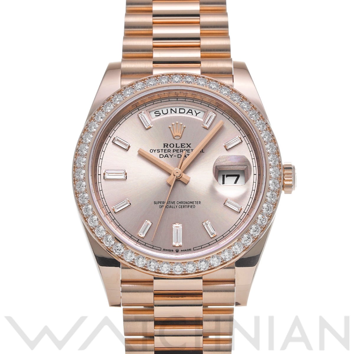 ロレックス デイデイト 40 228345RBR サンダスト/ダイヤモンド メンズ 時計 【中古】【wristwatch】