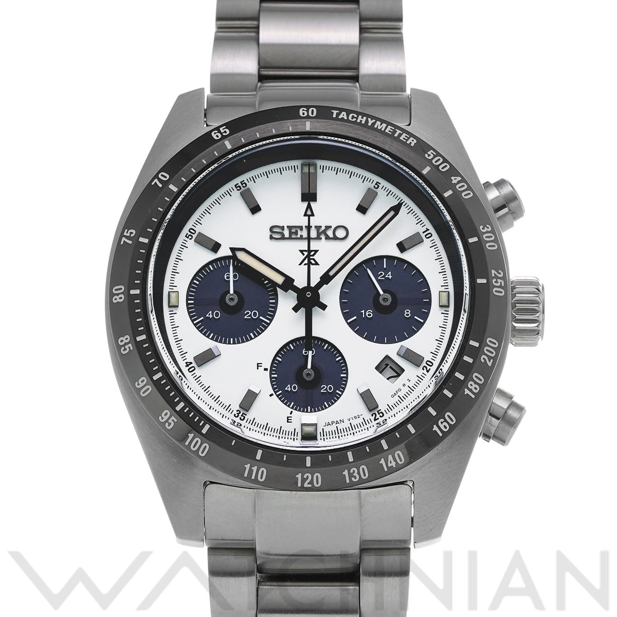 セイコー プロスペックス スピードタイマー ソーラー SBDL085 ホワイト/ブラック メンズ 時計 【中古】【wristwatch】