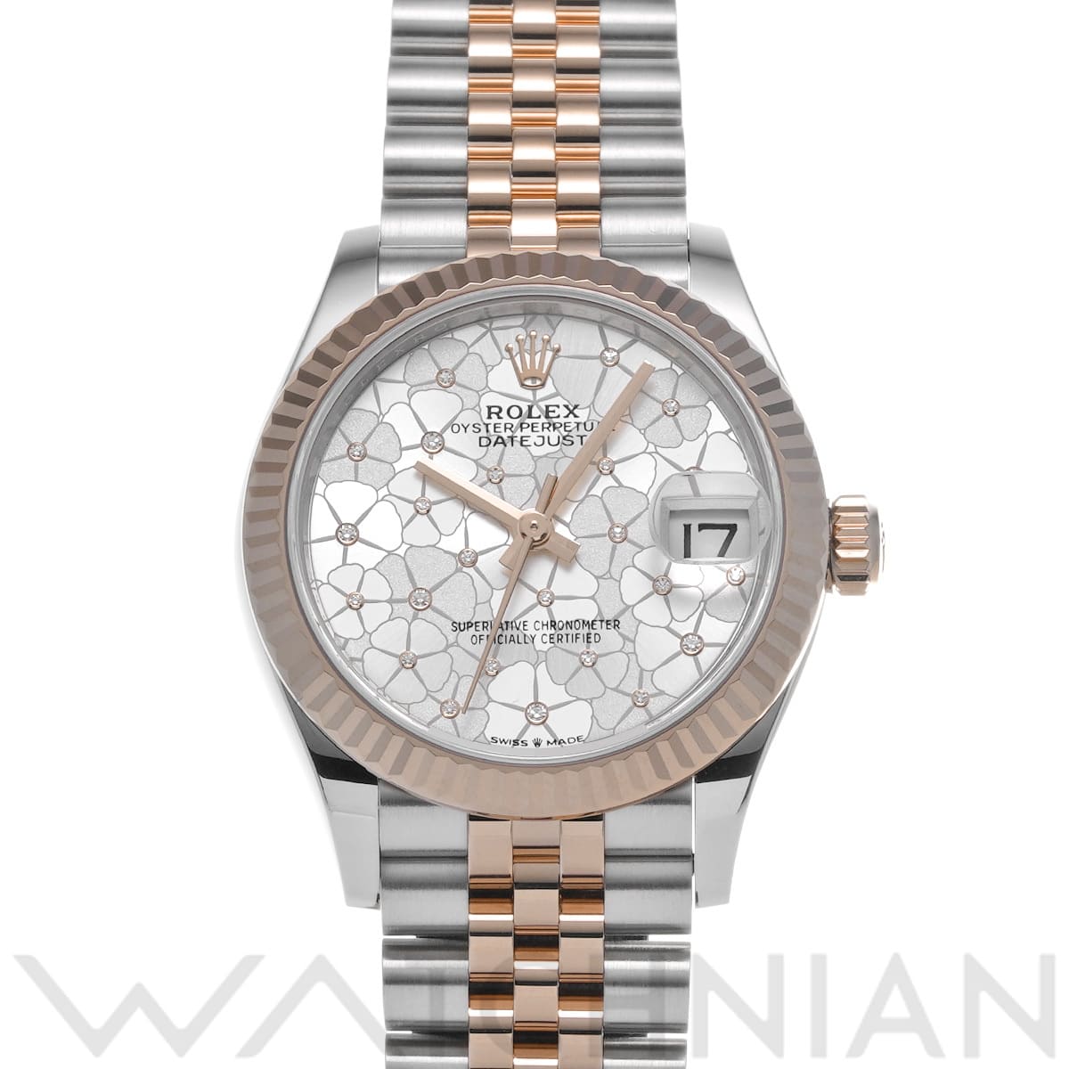 ロレックス デイトジャスト 31 278271 シルバー フローラルモチーフ/ダイヤモンド ユニセックス 時計 【中古】【wristwatch】