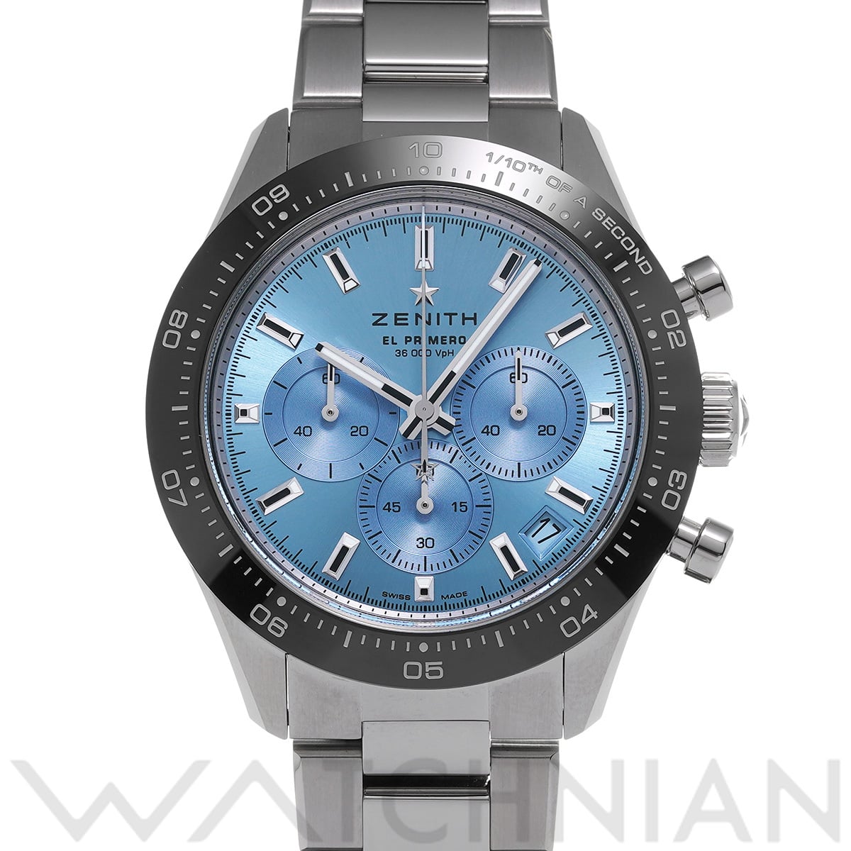 ゼニス クロノマスター スポーツ ヨシダ スペシャルエディション 03.3105.3600/52.M3100 アクアブルー メンズ 時計 【中古】【wristwatch】