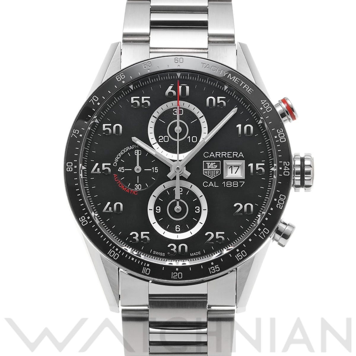 タグ ホイヤー カレラ キャリバー1887 クロノグラフ CAR2A10.BA0799 ブラック メンズ 時計 【中古】【wristwatch】