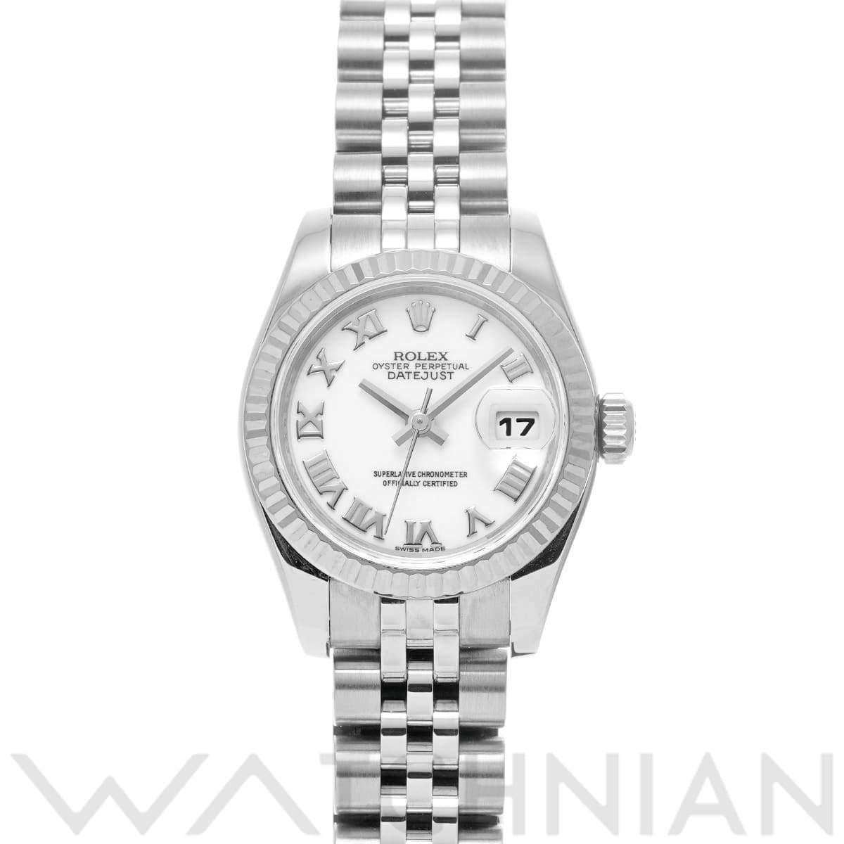 ロレックス デイトジャスト 179174 ホワイト レディース 時計 【中古】【wristwatch】