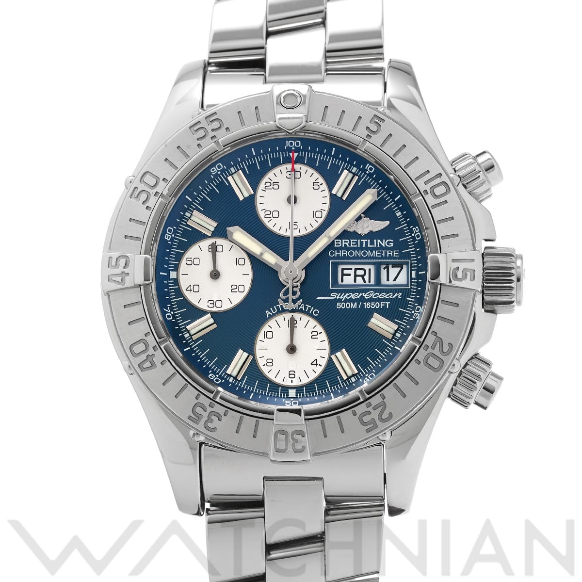 ブライトリング クロノ スーパーオーシャン A111C16PRS ブルー/シルバー メンズ 時計 【中古】【wristwatch】