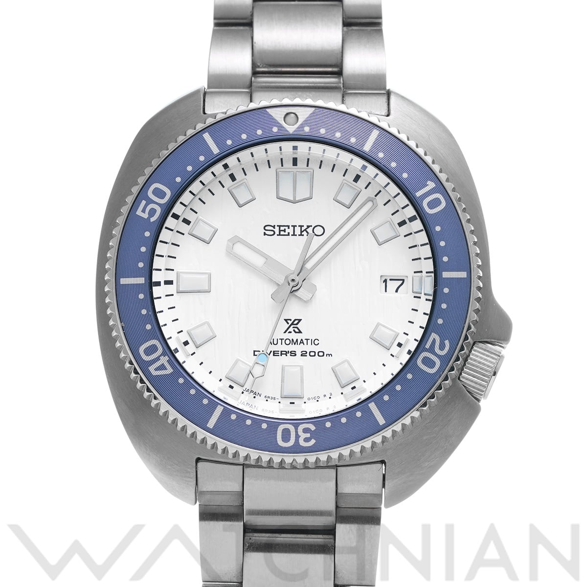 セイコー プロスペックス ダイバー スキューバ 1970 メカニカルダイバーズ セイブ ザ オ－シャン SBDC169 ホワイト メンズ 時計 【中古】【wristwatch】