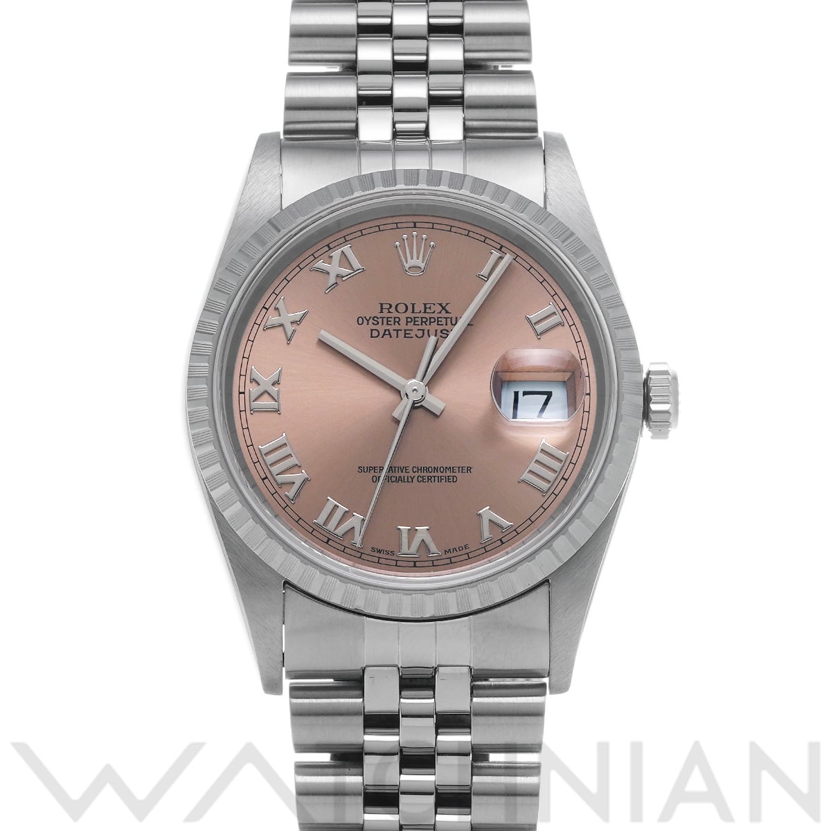 ロレックス デイトジャスト 16220 ピンク メンズ 時計 【中古】【wristwatch】