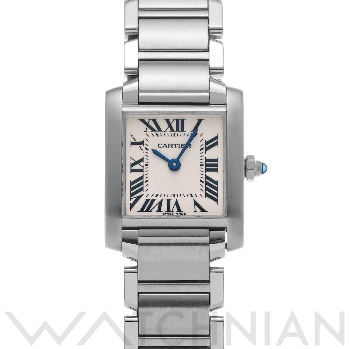 カルティエ タンクフランセーズ SM W51008Q3 シルバー レディース 時計 【中古】【wristwatch】