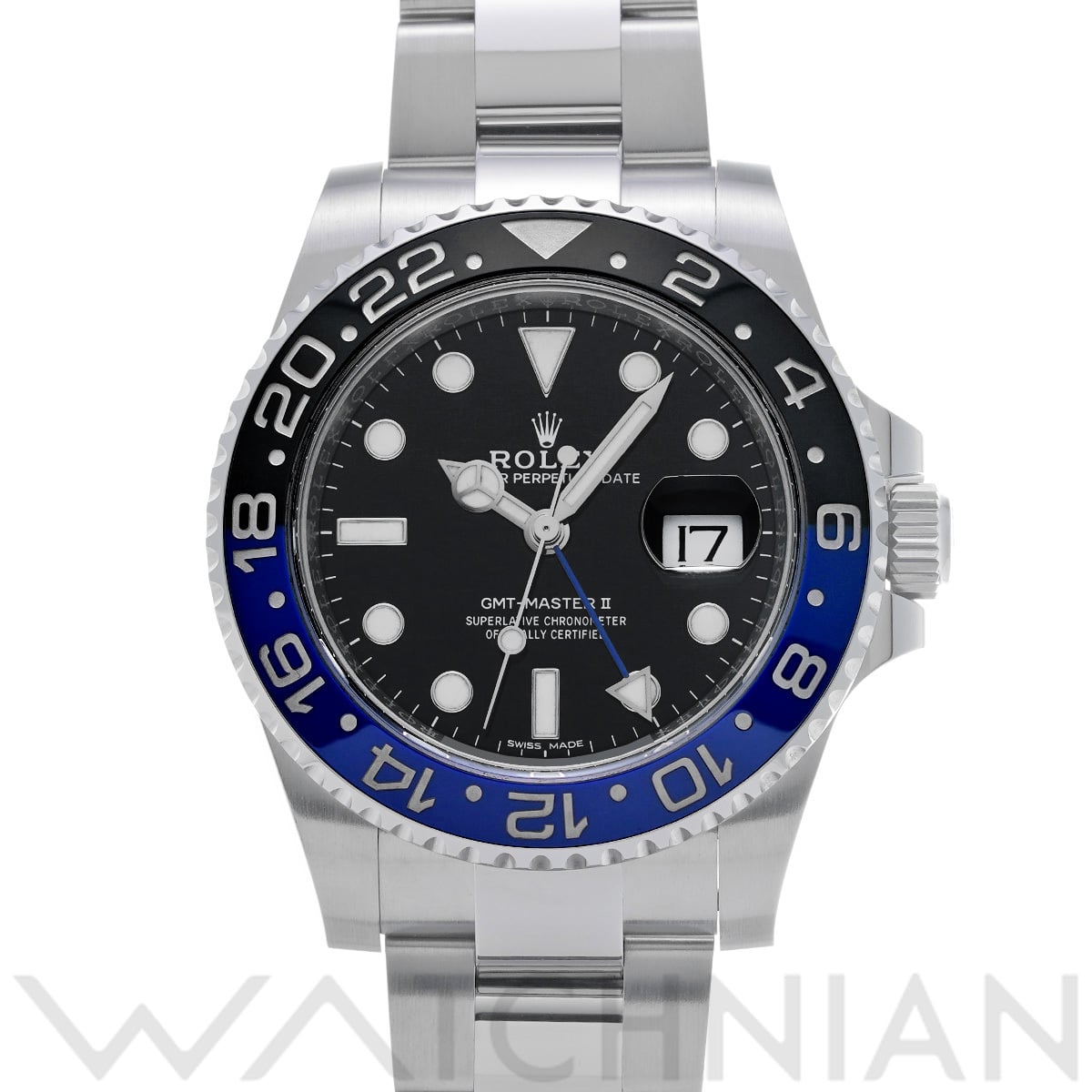 ロレックス GMTマスターII 116710BLNR ブラック メンズ 時計 【中古】【wristwatch】