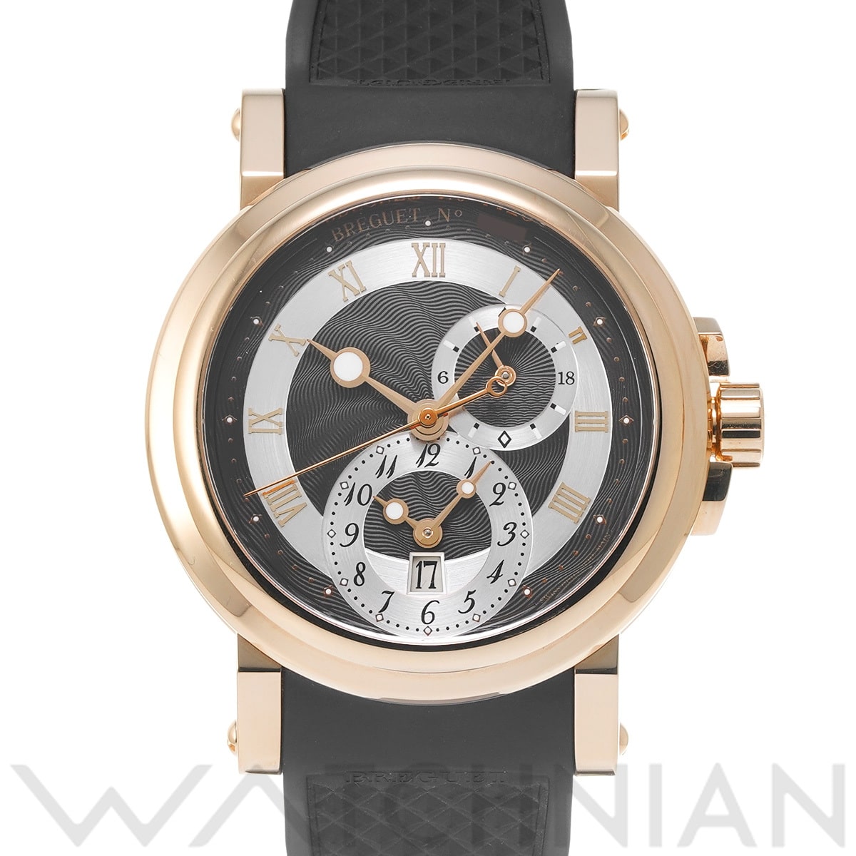 ブレゲ マリーン GMT 5857BR/Z2/5ZU グレー/シルバー メンズ 時計 【中古】【wristwatch】