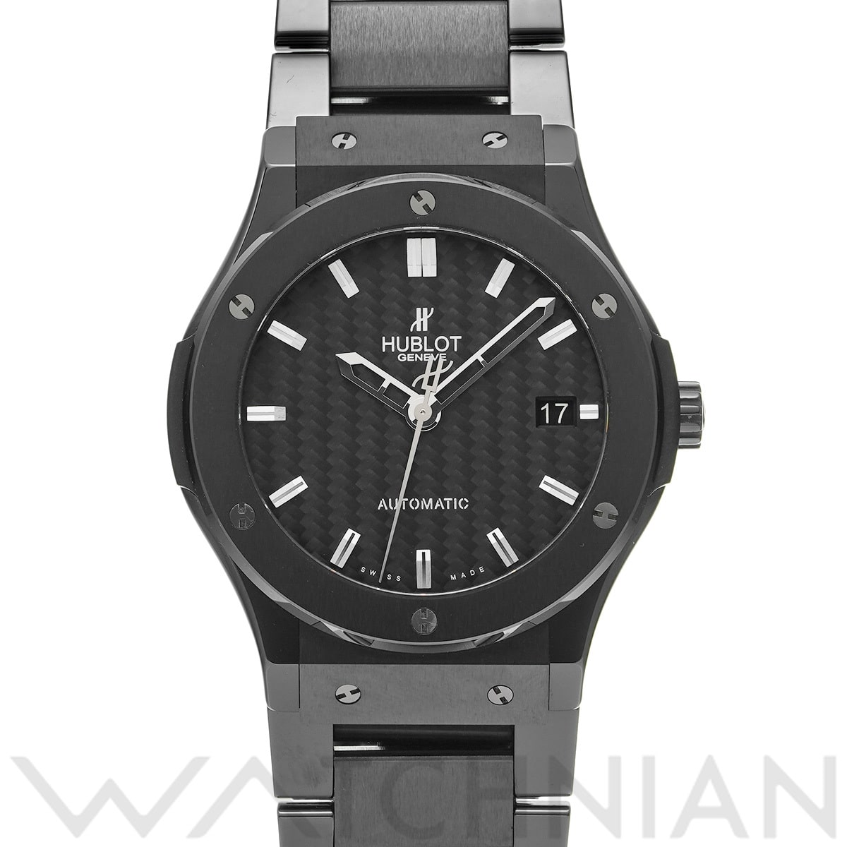 ウブロ クラシックフュージョン ブラックマジック 511.CM.1770.RX ブラック メンズ 時計 【中古】【wristwatch】