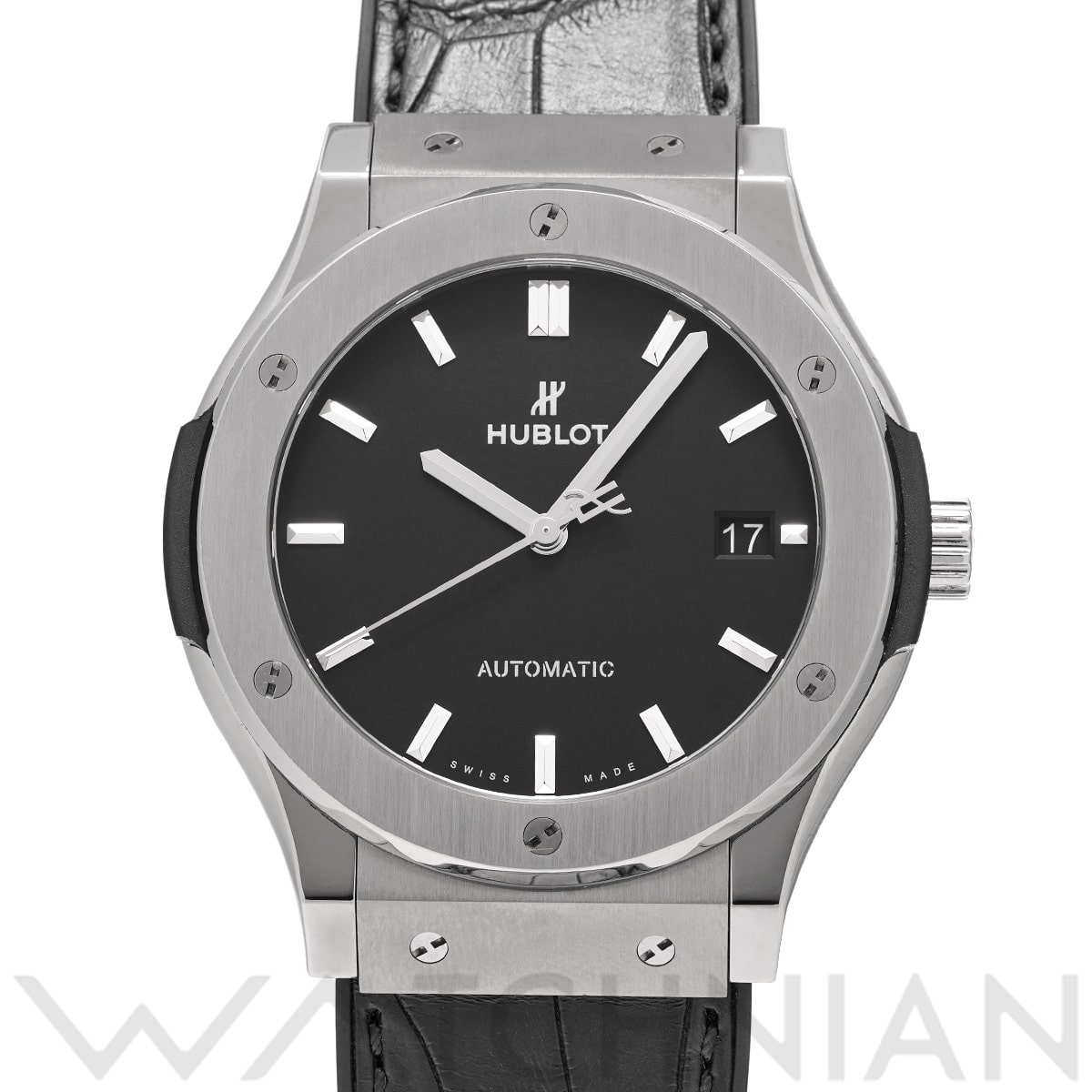 ウブロ クラシックフュージョン チタニウム 511.NX.1171.LR マットブラック メンズ 時計 【中古】【wristwatch】