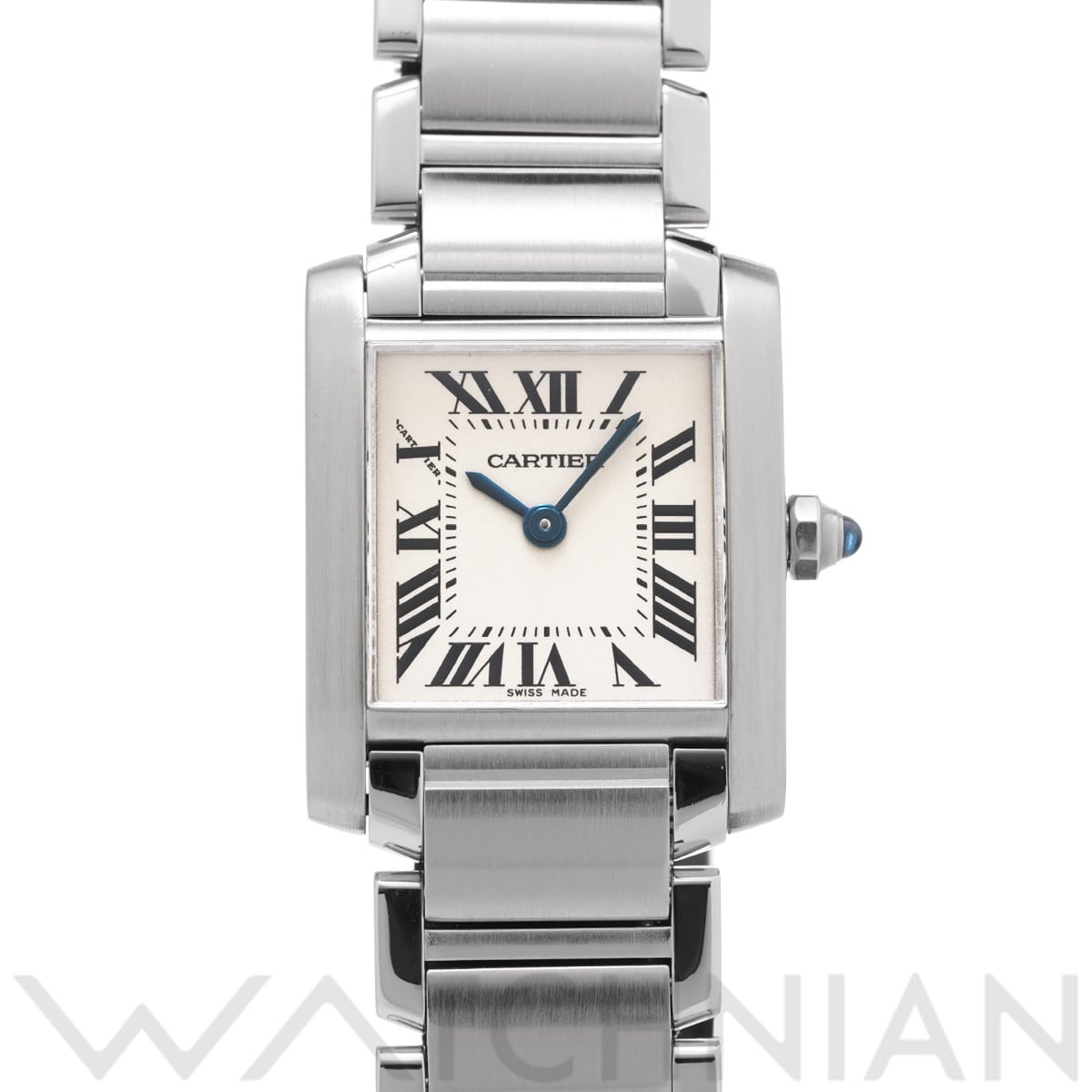 カルティエ タンクフランセーズ SM W51008Q3 ホワイト レディース 時計 【中古】【wristwatch】