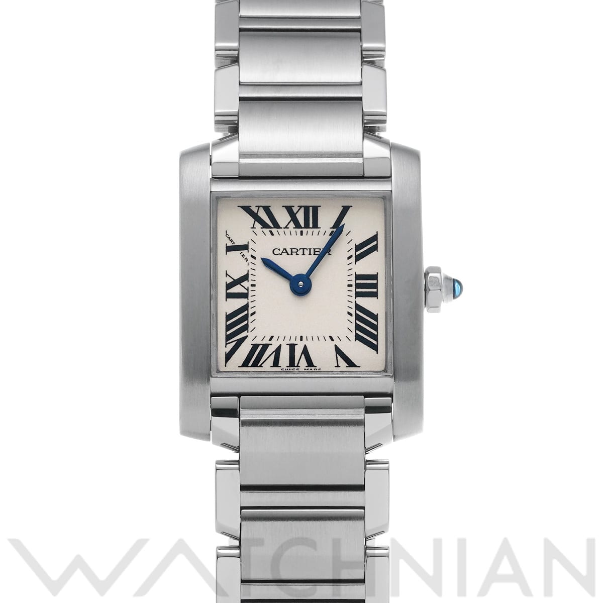 カルティエ タンクフランセーズ SM W51008Q3 ホワイト レディース 時計 【中古】【wristwatch】