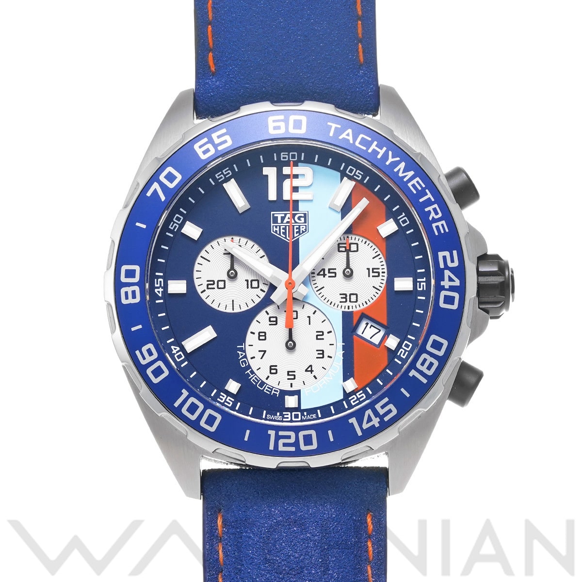 タグ ホイヤー フォーミュラ1 クォーツ クロノグラフ ガルフ CAZ101N.FC8243 ブルー メンズ 時計 【中古】【wristwatch】