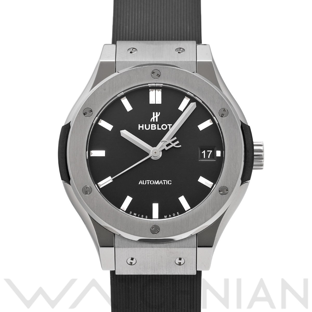 ウブロ クラシックフュージョン チタニウム 565.NX.1470.RX ブラック メンズ 時計 【中古】【wristwatch】