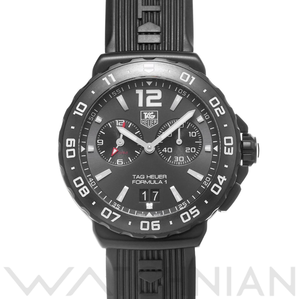 タグ ホイヤー フォーミュラ1 グランドデイト アラーム WAU111D.FT6024 グレー メンズ 時計 【中古】【wristwatch】