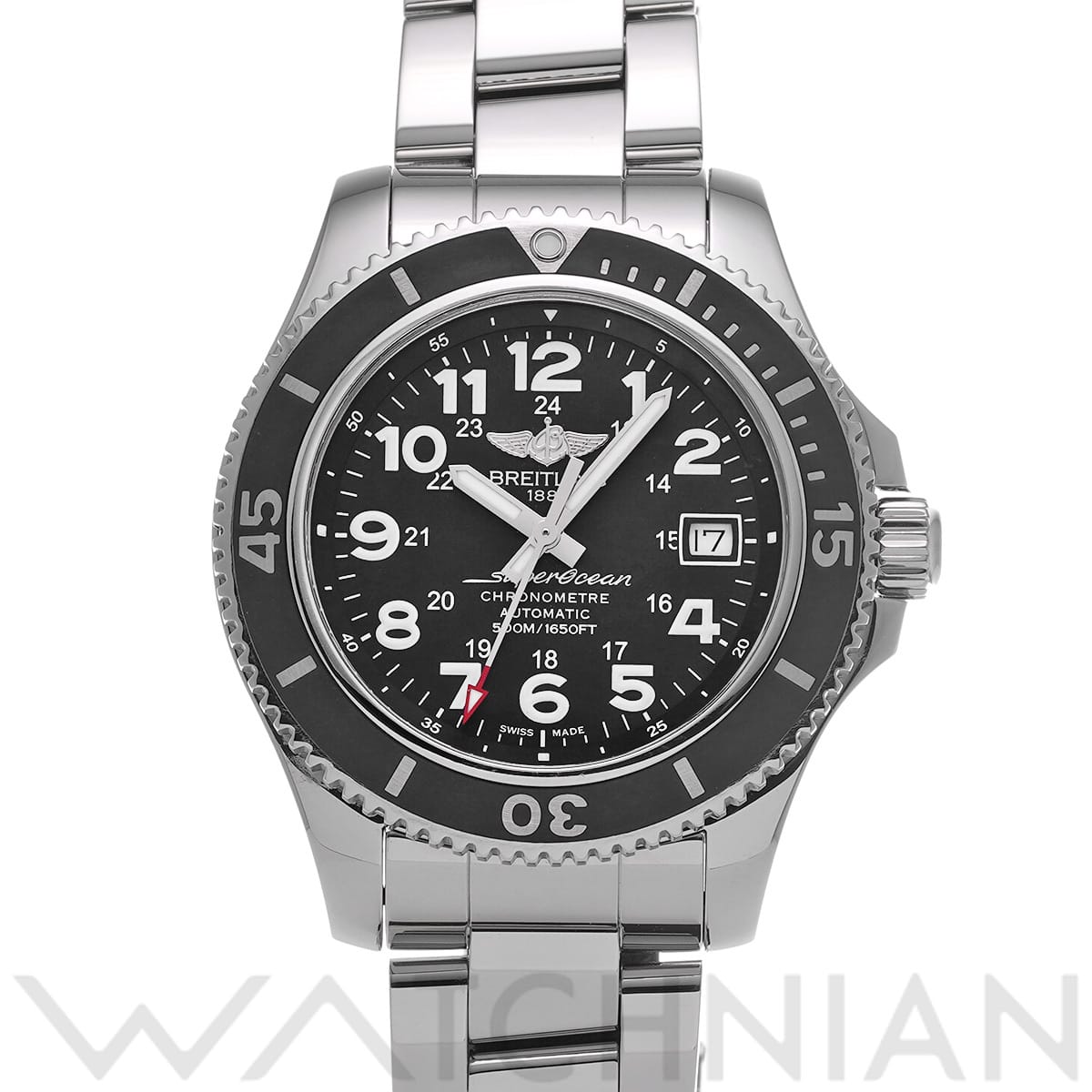 ブライトリング スーパーオーシャン II 42 A17365C9/BD67 ブラック メンズ 時計 【中古】【wristwatch】
