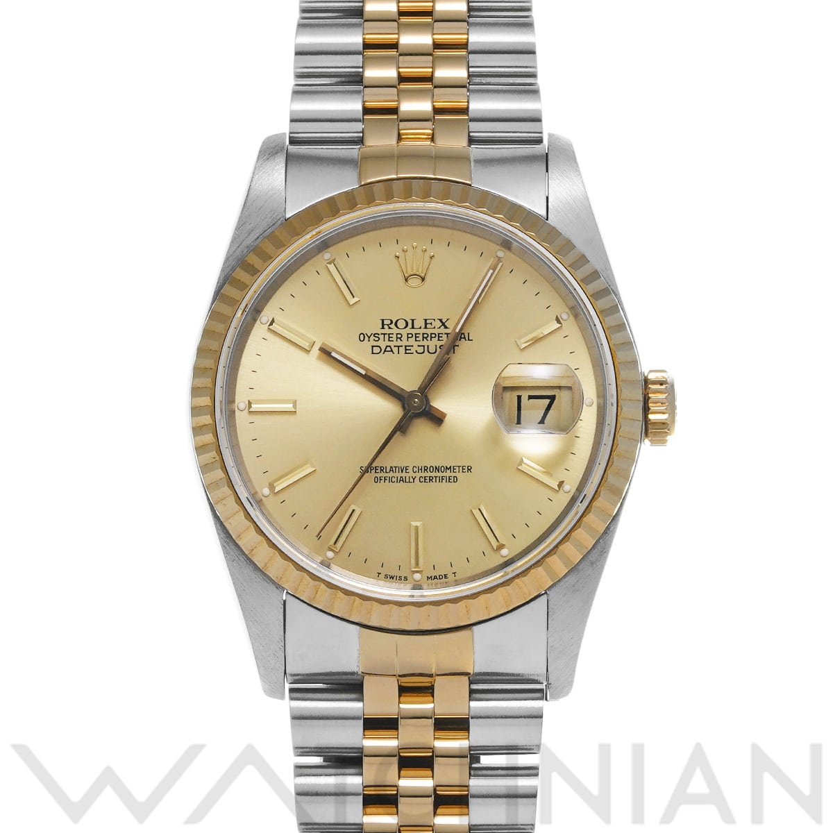 ロレックス デイトジャスト 16233 シャンパン メンズ 時計 【中古】【wristwatch】