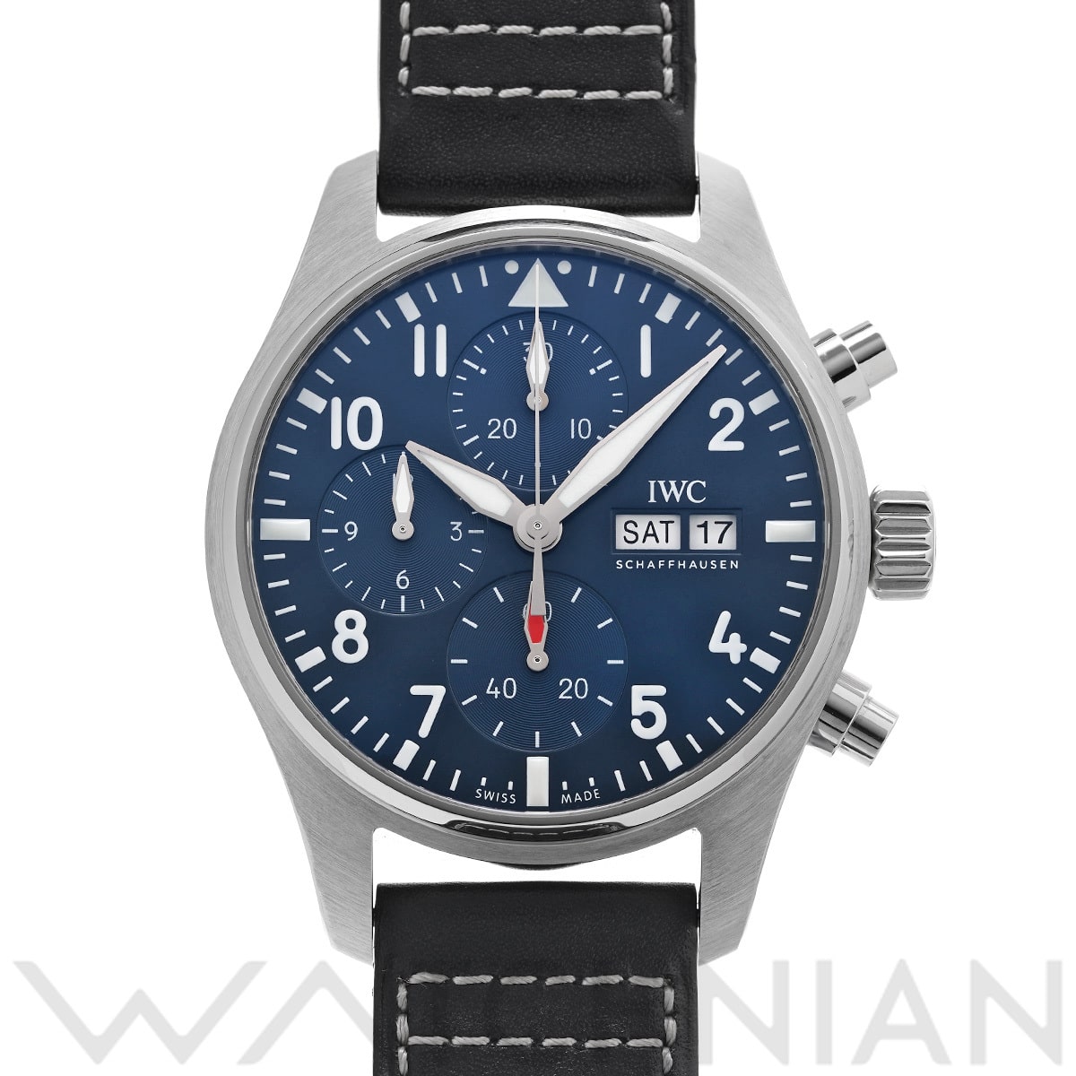 IWC パイロットウォッチ クロノグラフ 41 IW388101 ブルー メンズ 時計 【中古】【wristwatch】