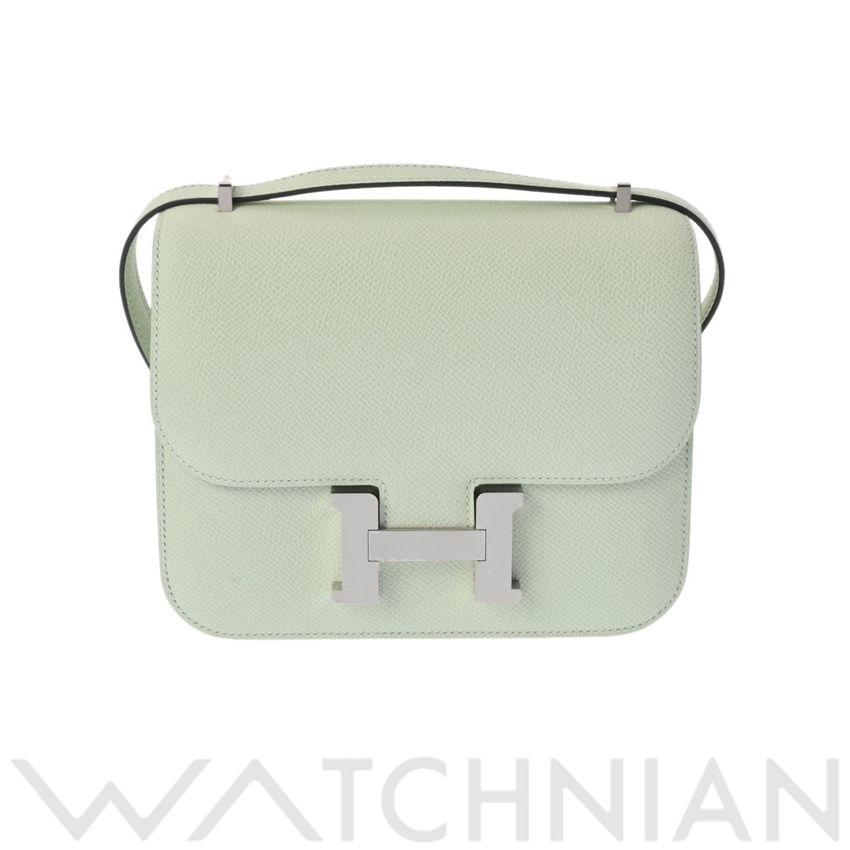 エルメス コンスタンス ミニ 18 ミロワール ヴェールフィズ/パラジウム金具 ヴォーエプソン レディース バッグ 【中古】【bag】