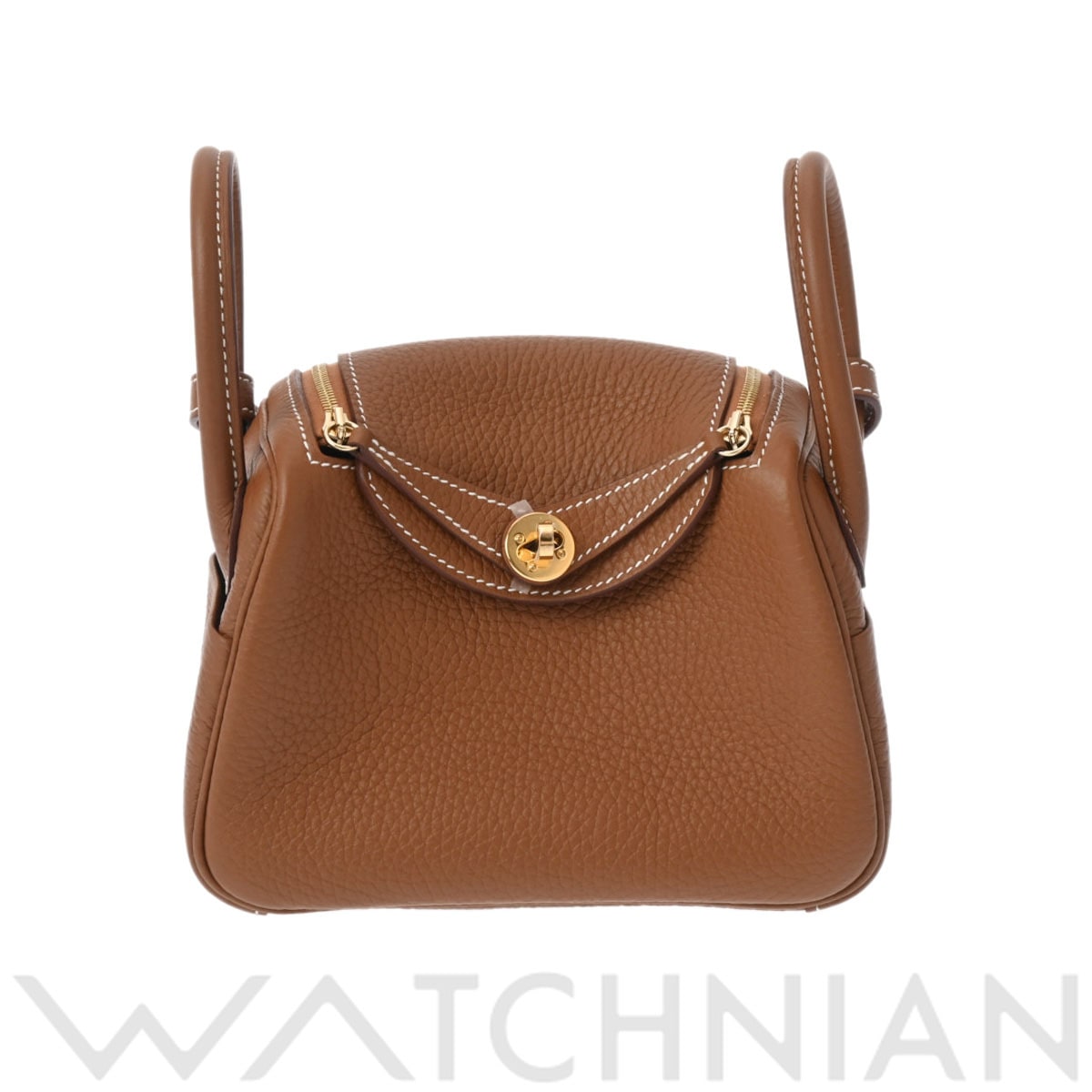 エルメス リンディ ミニ ゴールド/ゴールド金具 トリヨンクレマンス レディース バッグ 【未使用】【bag】