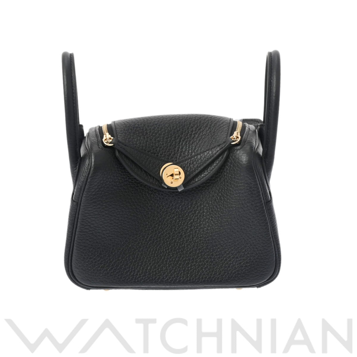 エルメス リンディ ミニ ブラック/ゴールド金具 トリヨンクレマンス レディース バッグ 【未使用】【bag】