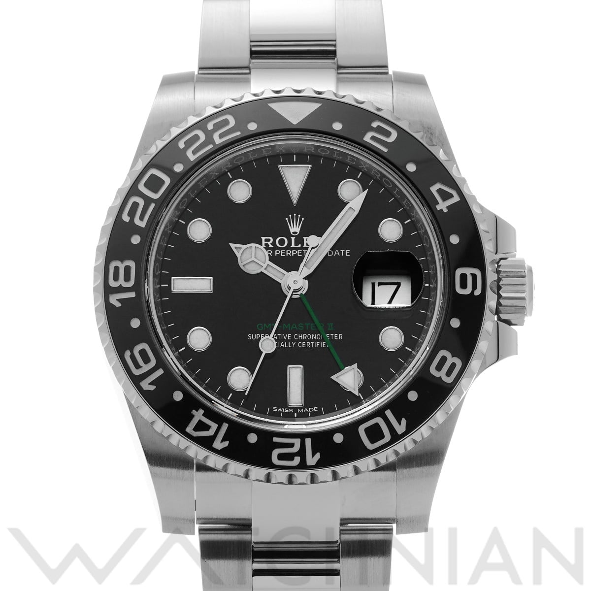 ロレックス GMTマスターII 116710LN ブラック メンズ 時計 【中古】【wristwatch】