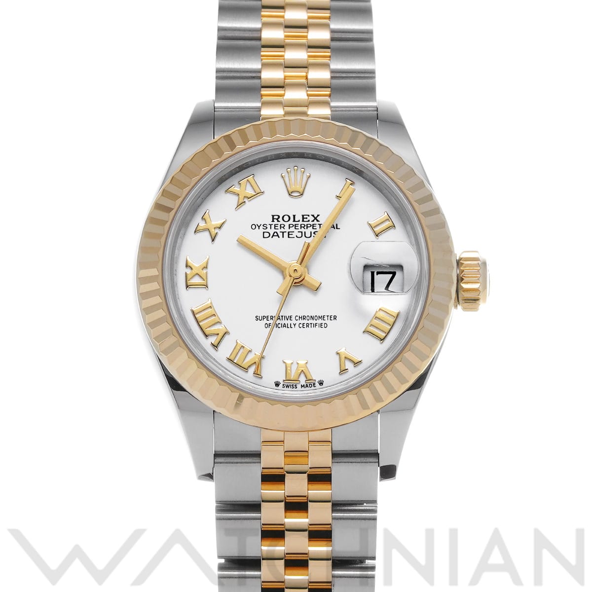 ロレックス レディ デイトジャスト 28 279173 ホワイト レディース 時計 【中古】【wristwatch】