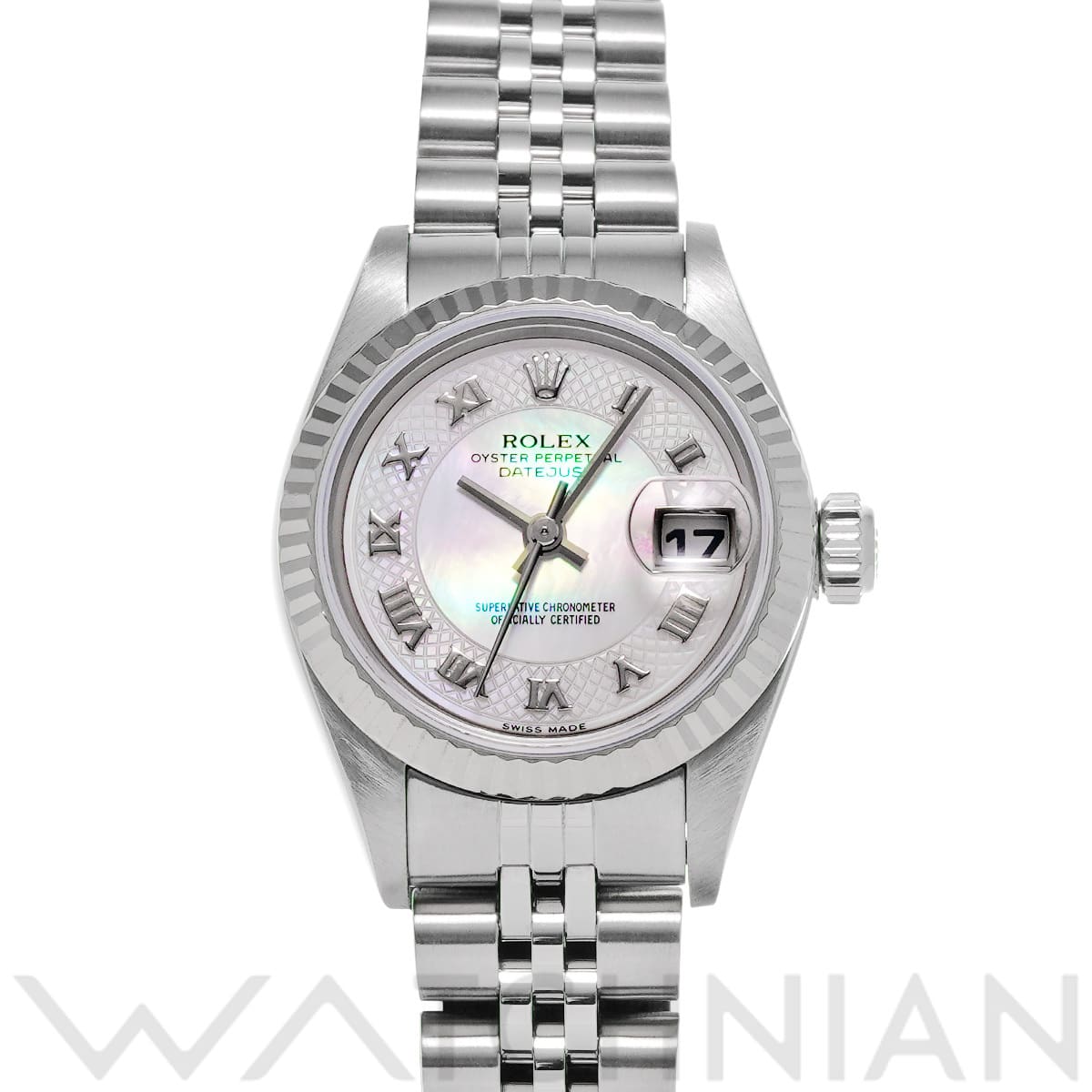 ロレックス デイトジャスト 79174NRD ピンクシェル レディース 時計 【中古】【wristwatch】