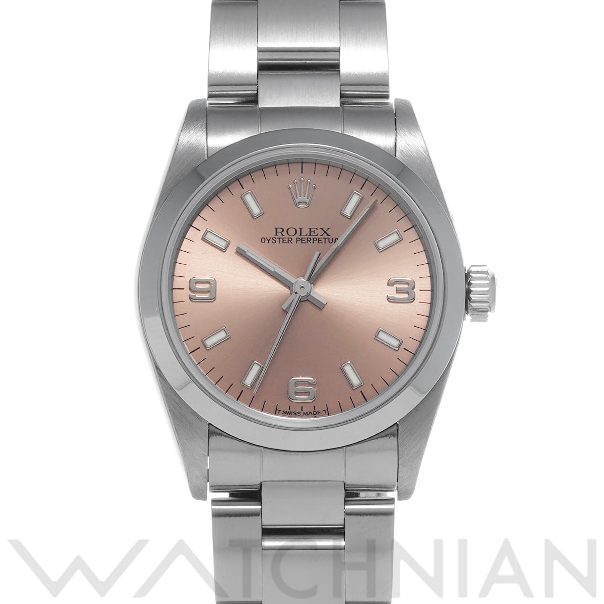 ロレックス オイスターパーペチュアル 77080 ピンク ユニセックス 時計 【中古】【wristwatch】