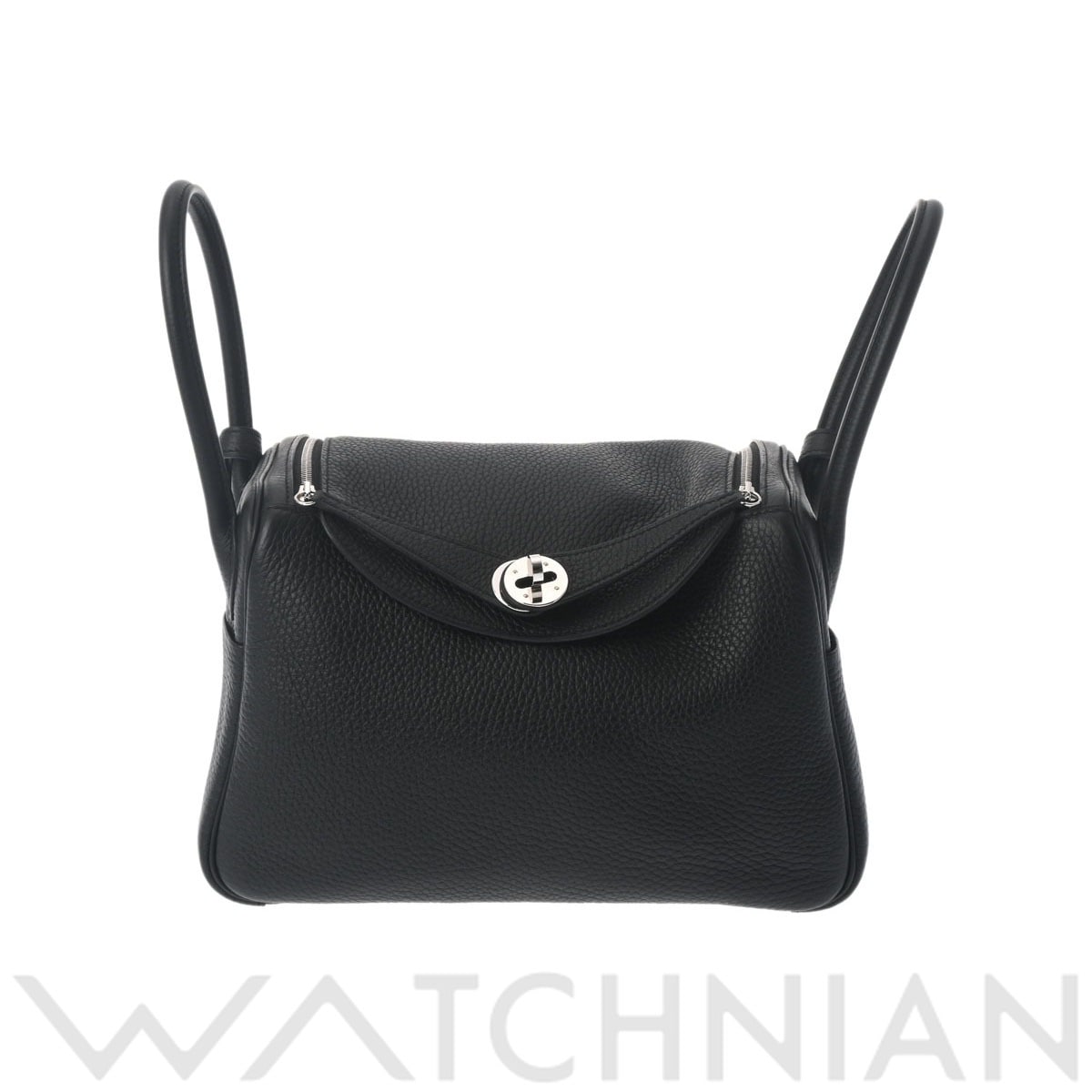 エルメス リンディ 26 ブラック/パラジウム金具 トリヨンクレマンス レディース バッグ 【中古】【bag】