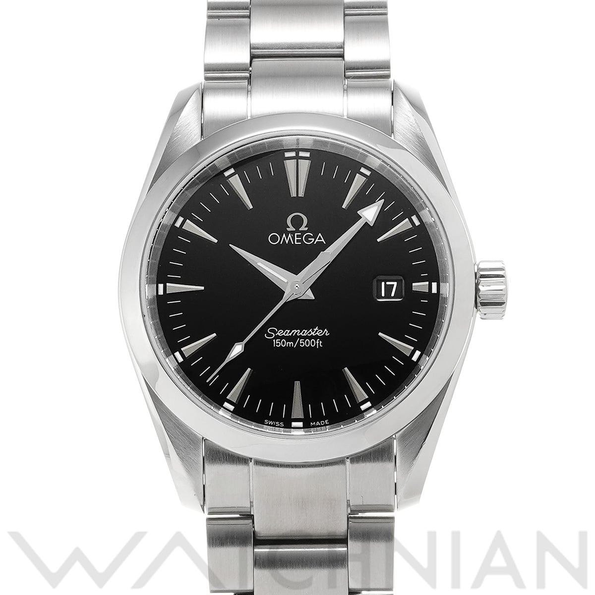 オメガ シーマスター アクアテラ クォーツ 2518.50 ブラック メンズ 時計 【中古】【wristwatch】