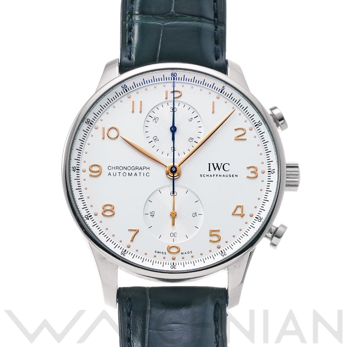 IWC ポルトギーゼ クロノグラフ IW371604 シルバー メンズ 時計 【中古】【wristwatch】