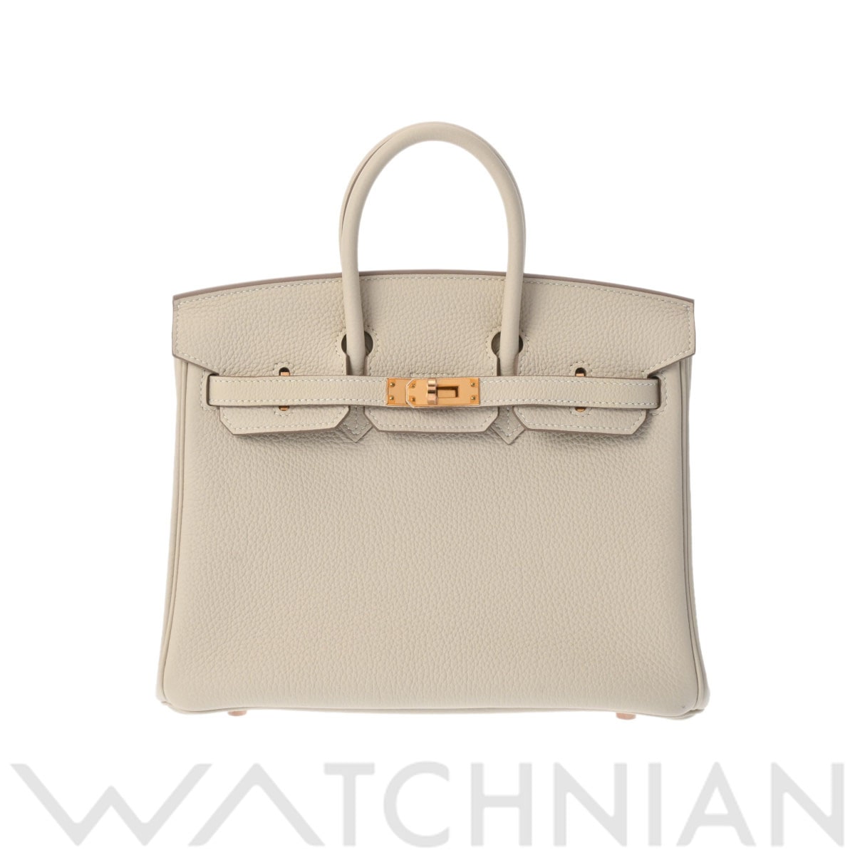 エルメス バーキン 25 クレ/ローズゴールド金具 トゴ レディース バッグ 【未使用】【bag】