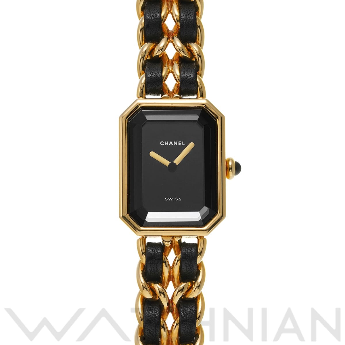 シャネル プルミエール S H0001 ブラック レディース 時計 【中古】【wristwatch】