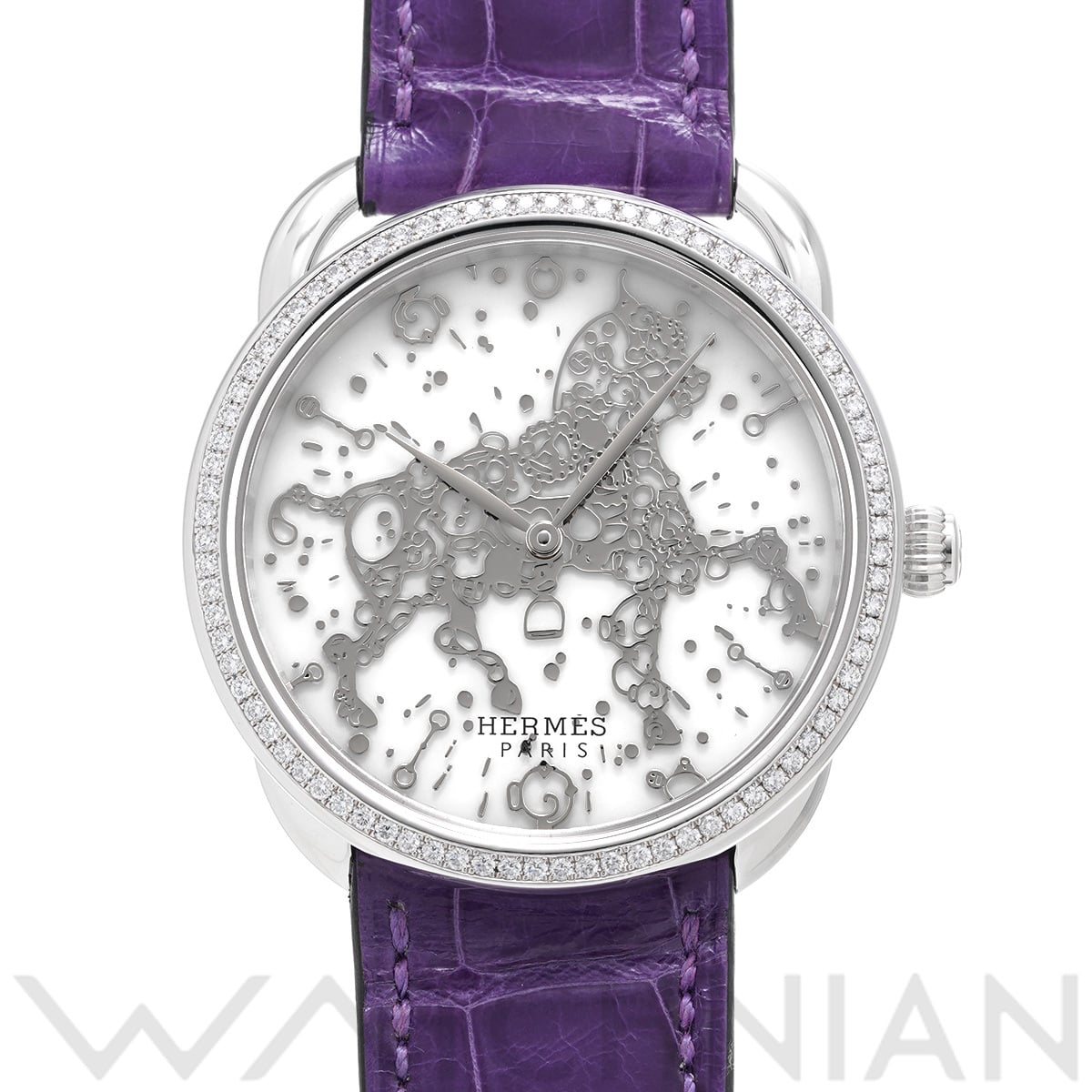 エルメス アルソー W048168WW00 ホワイト メンズ 時計 【中古】【wristwatch】