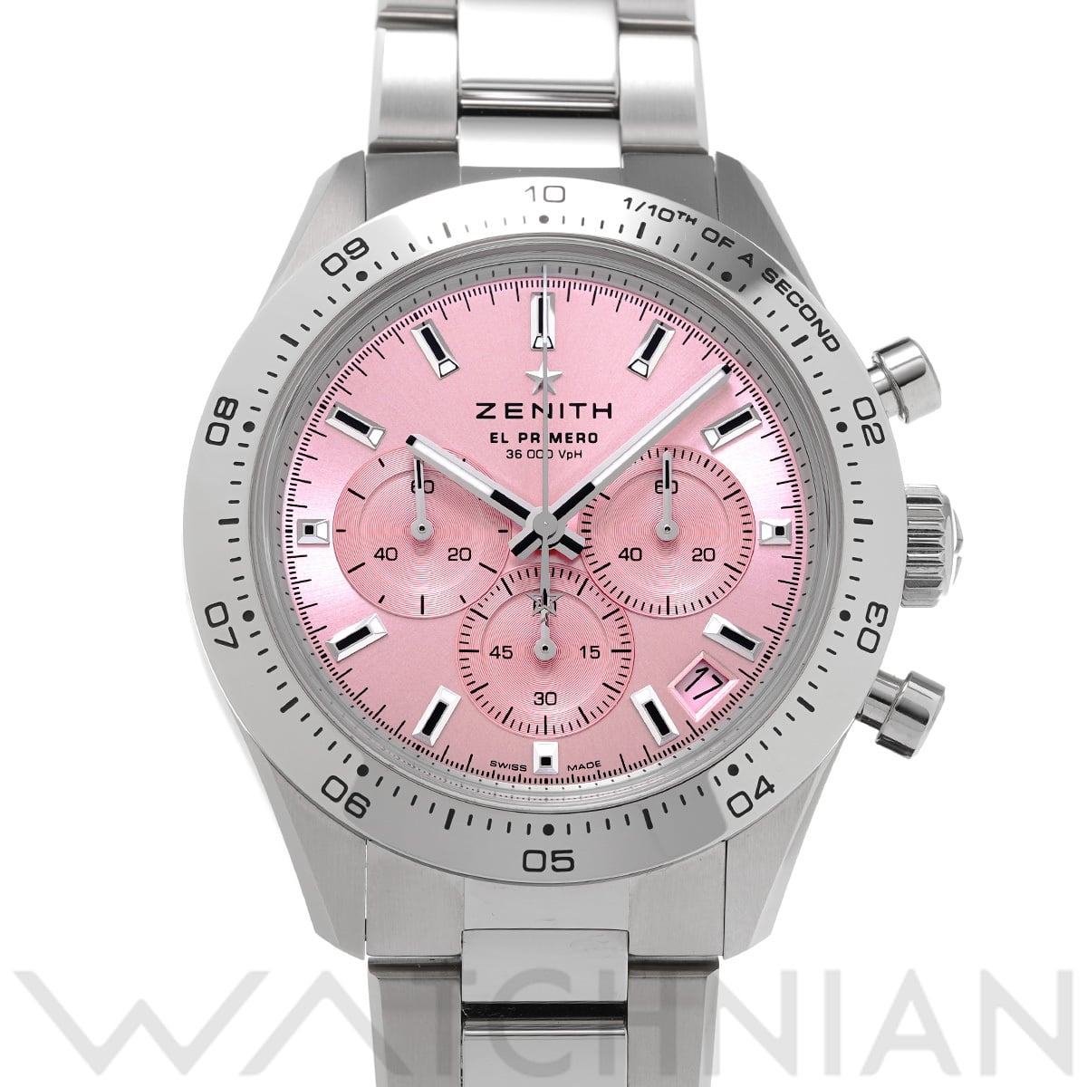 ゼニス クロノマスター スポーツ ピンク 03.3109.3600/18.M3100 ピンク メンズ 時計 【中古】【wristwatch】