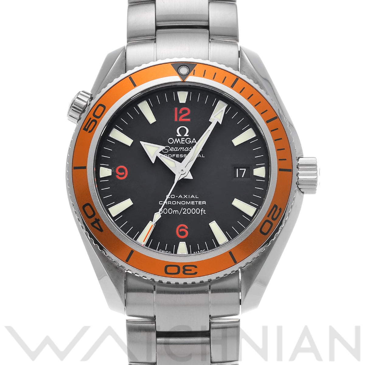 オメガ シーマスター プラネットオーシャン 600 コーアクシャル 2209.50 ブラック メンズ 時計 【中古】【wristwatch】