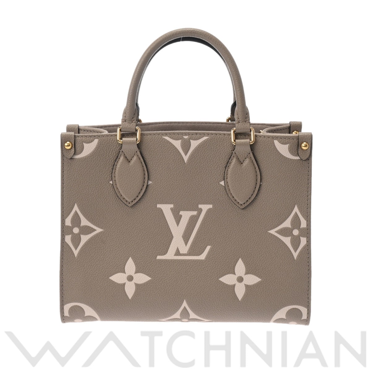 ルイ ヴィトン モノグラムアンプラント オンザゴーPM バイカラー トゥルトレール/クレーム M45779 レザー レディース バッグ 【中古】【bag】