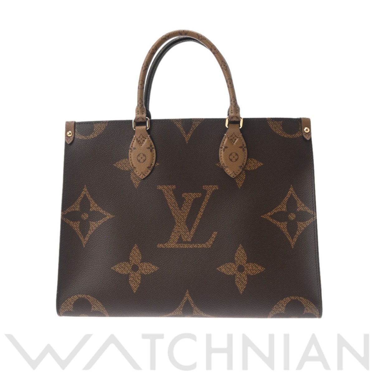 ルイ ヴィトン モノグラムジャイアントリバース オンザゴー MM 2WAY ブラウン M45321 モノグラム・ジャイアント・キャンバス レディース バッグ 【中古】【bag】