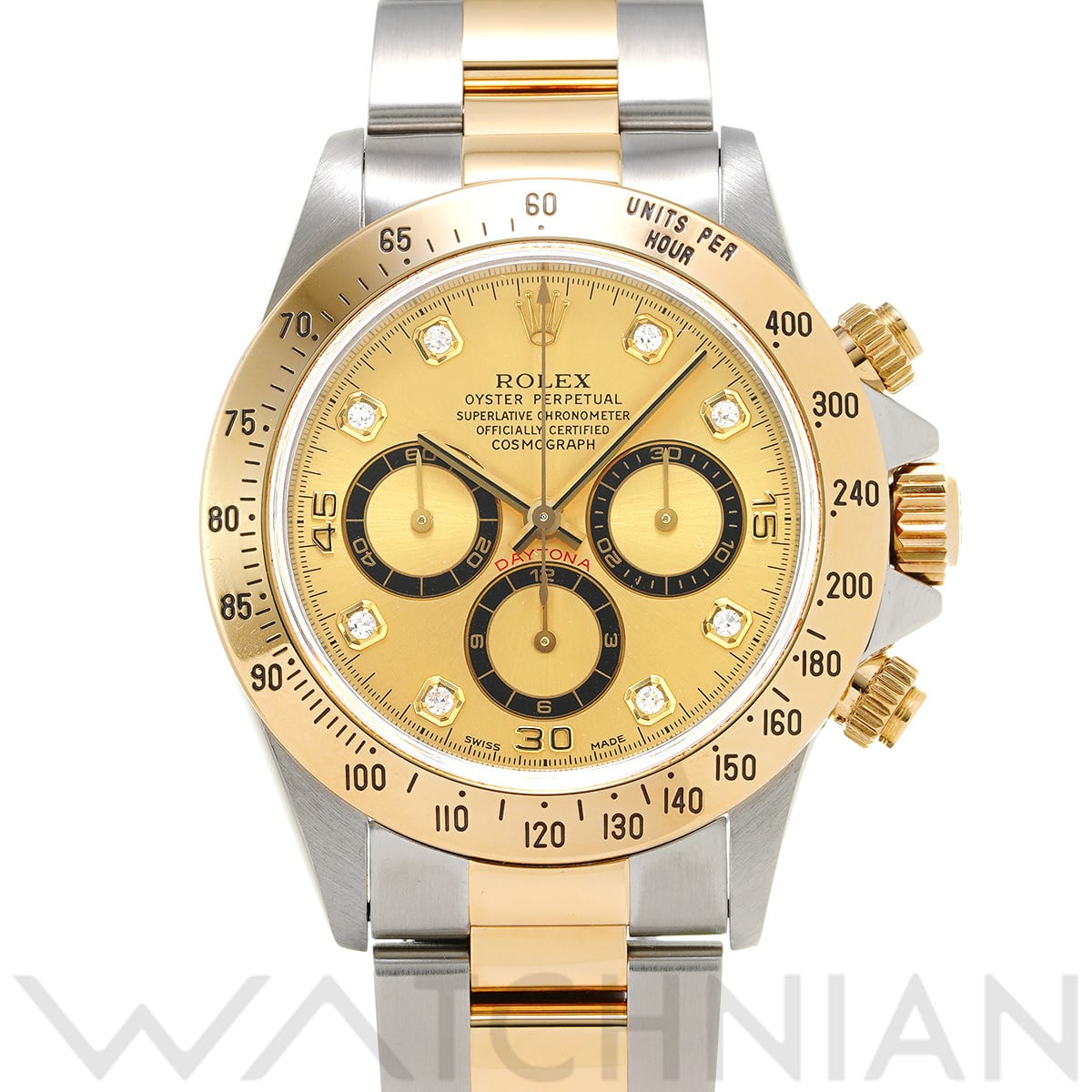 ロレックス コスモグラフ デイトナ 16523G シャンパン/ダイヤモンド メンズ 時計 【中古】【wristwatch】