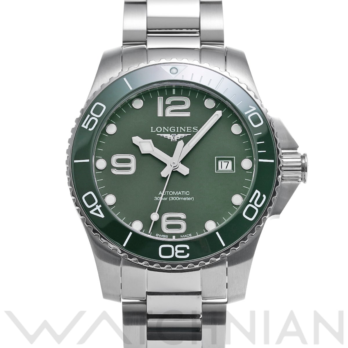 ロンジン ハイドロコンクエスト L3.782.4.06.6 カーキ メンズ 時計 【中古】【wristwatch】