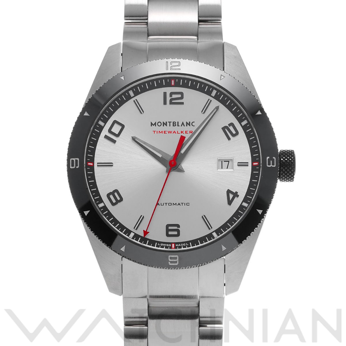 モンブラン タイムウォーカー 116057 ブラック メンズ 時計 【中古】【wristwatch】