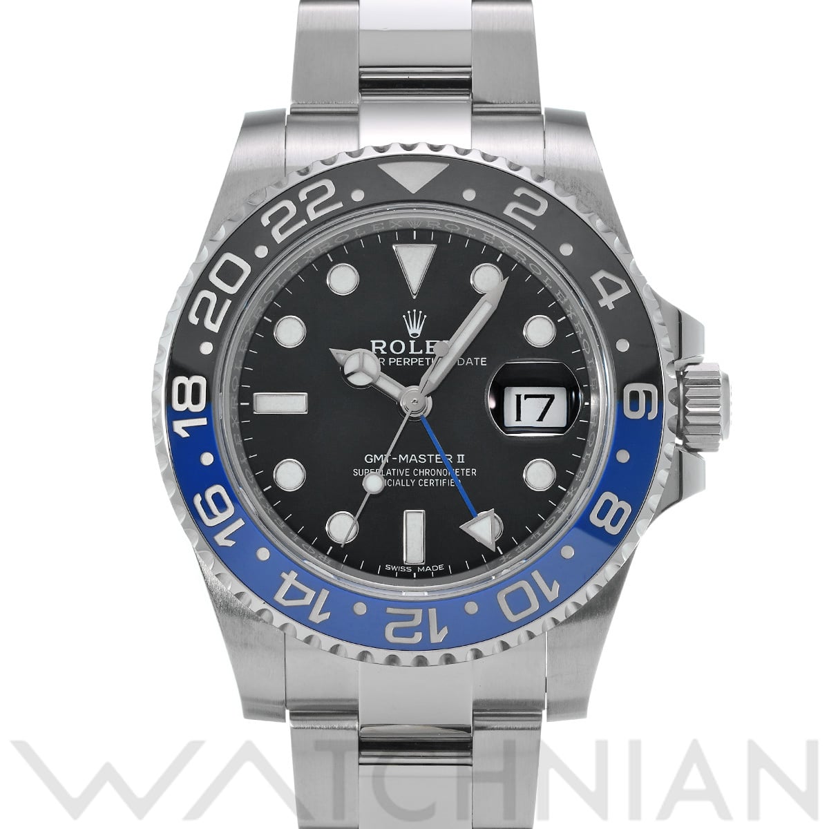 ロレックス GMTマスターII 116710BLNR ブラック メンズ 時計 【中古】【wristwatch】