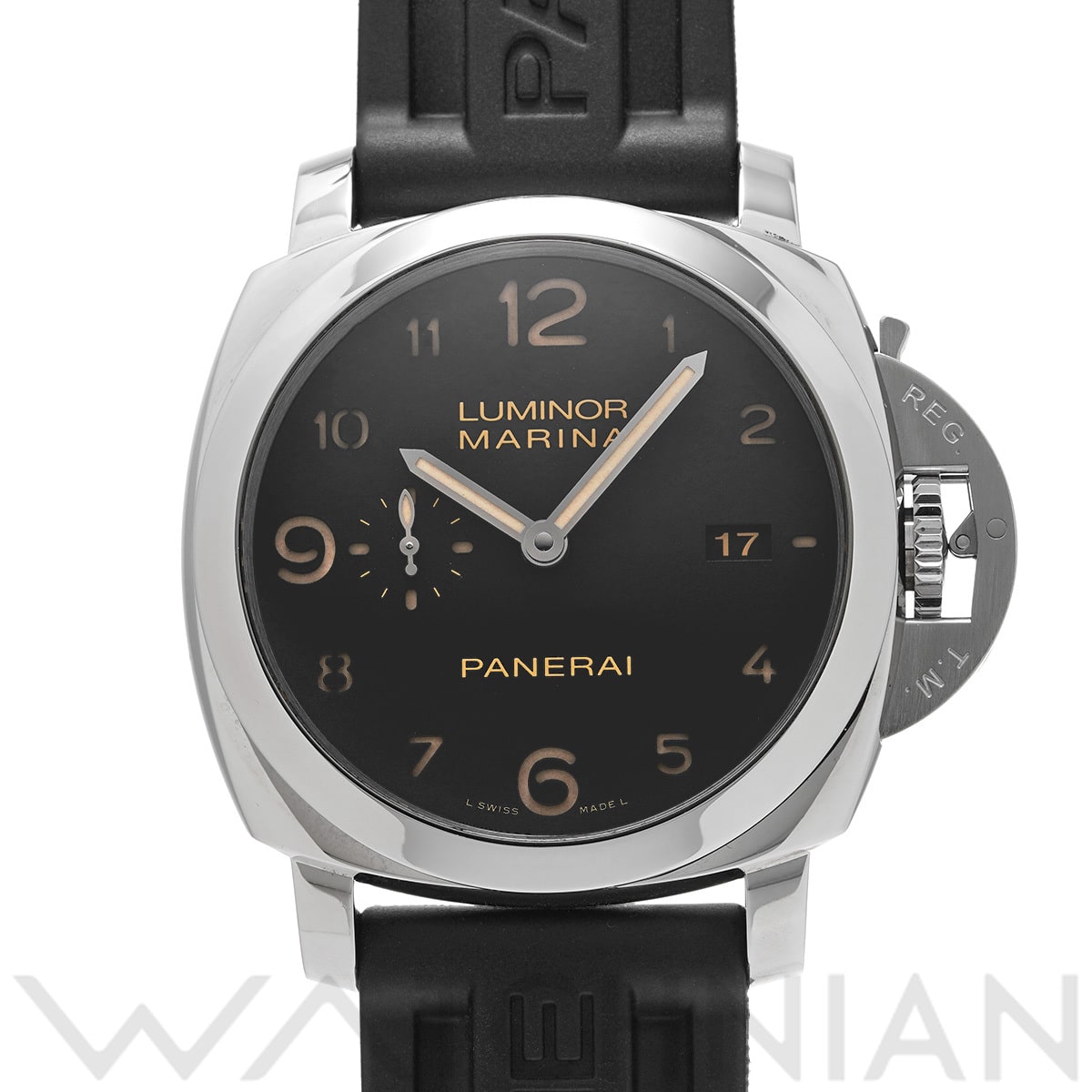 パネライ ルミノールマリーナ 1950 3デイズ オートマティック PAM00359 ブラック メンズ 時計 【中古】【wristwatch】