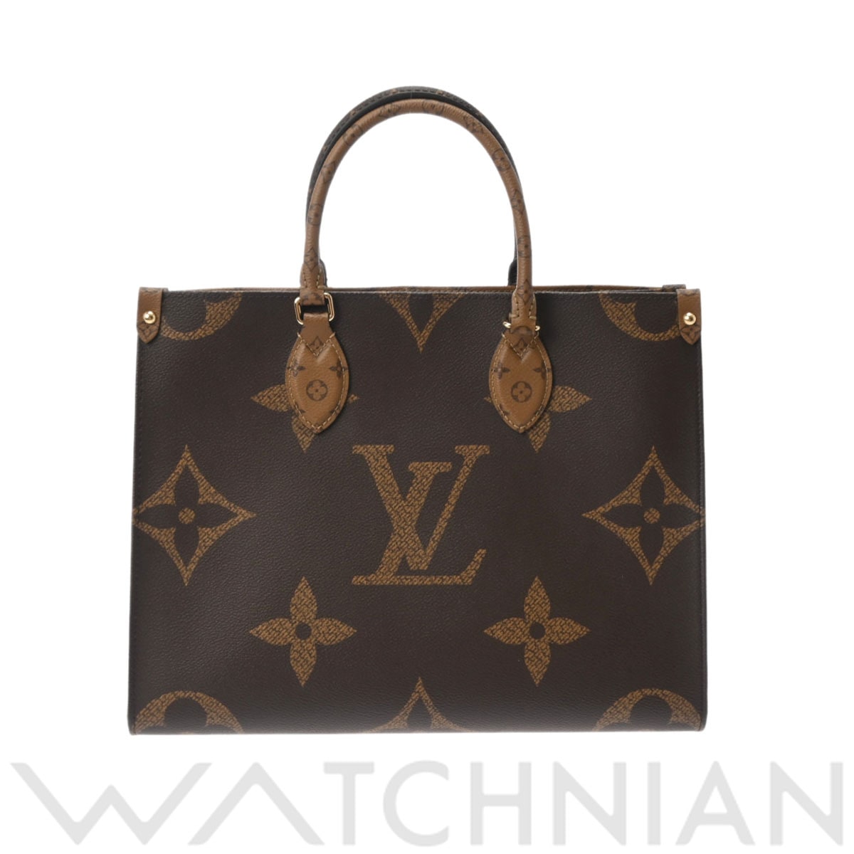 ルイ ヴィトン モノグラムジャイアントリバース オンザゴー MM 2WAY ブラウン M45321 モノグラム・ジャイアント・キャンバス レディース バッグ 【中古】【bag】