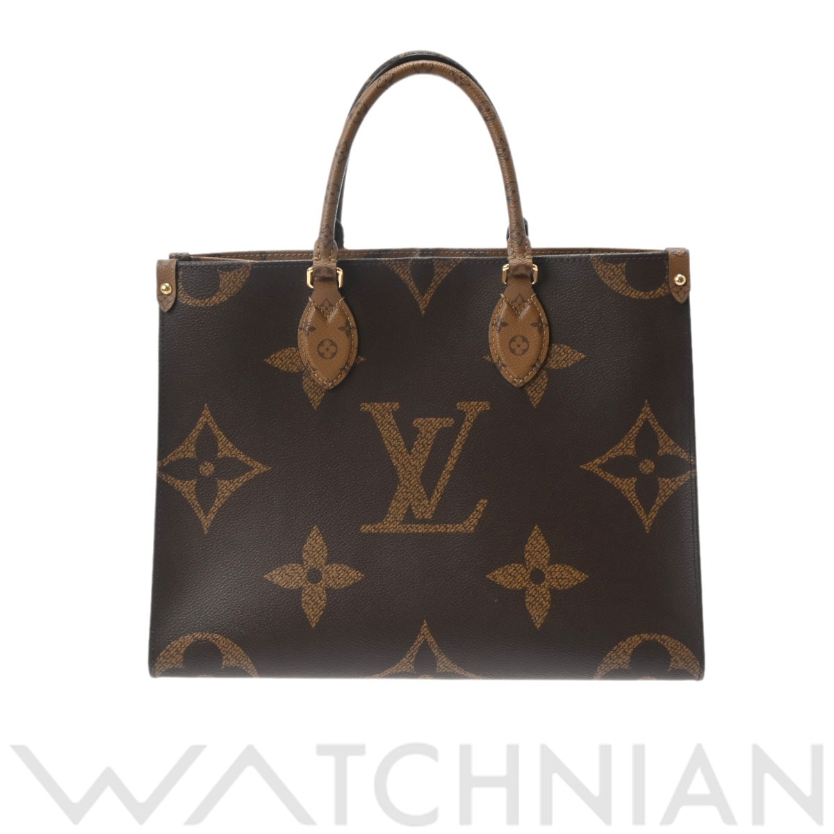 ルイ ヴィトン モノグラムジャイアントリバース オンザゴー MM 2WAY ブラウン M45321 モノグラム・ジャイアント・キャンバス レディース バッグ 【中古】【bag】