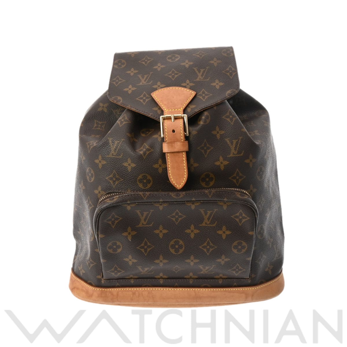 ルイ ヴィトン モノグラム モンスリ GM ブラウン M51135 モノグラムキャンバス レディース バッグ 【中古】【bag】