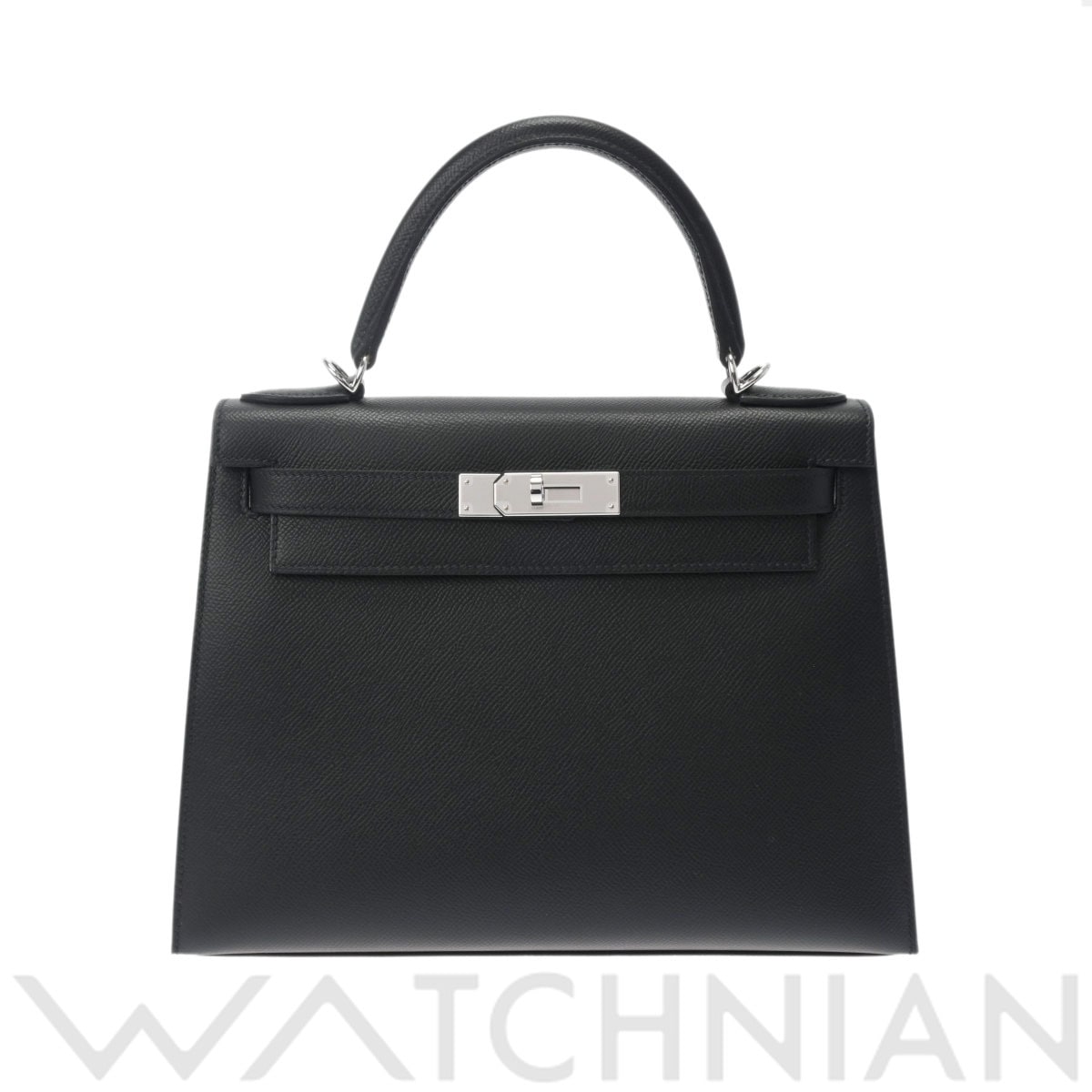 エルメス ケリー 28 外縫い 2WAY ブラック/パラジウム金具 ヴォーエプソン レディース バッグ 【未使用】【bag】